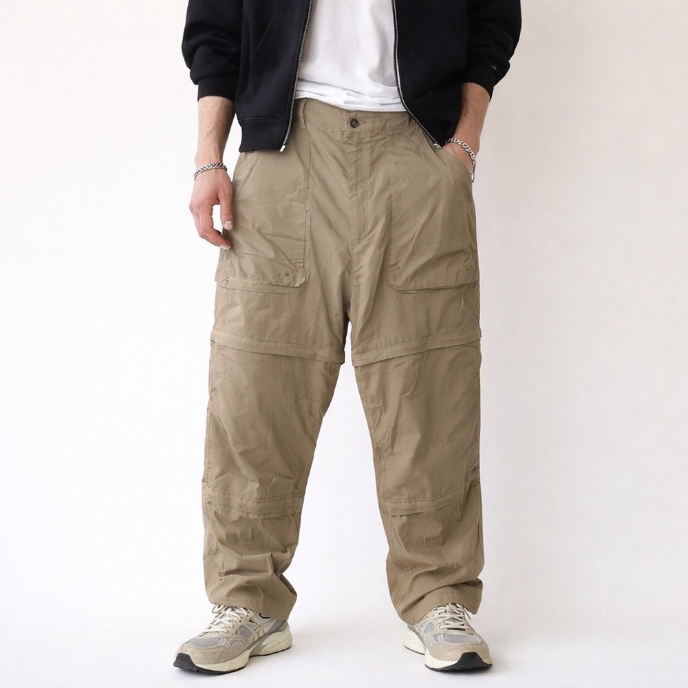 Cabela's Convertible Zip Off Cargo Hiking Pants Tactical Utility Size XL Beige
